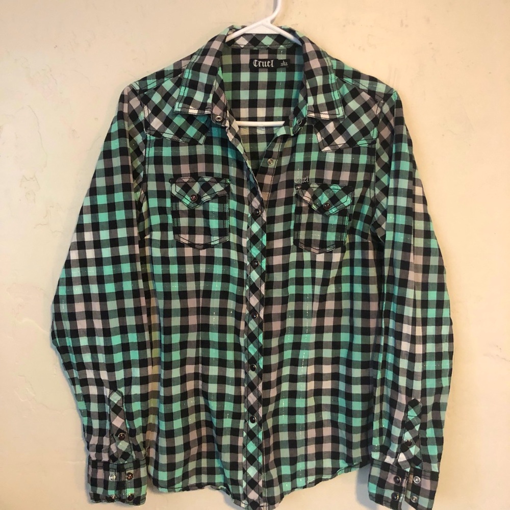 Cruel Girl Button Down Shirt